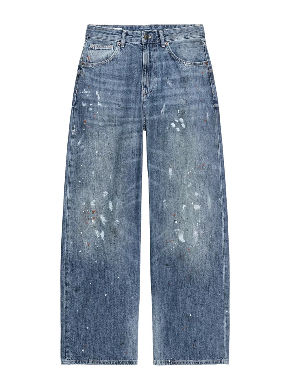 BALENCIAGA STYLE PAINT SPLATTER JEANS